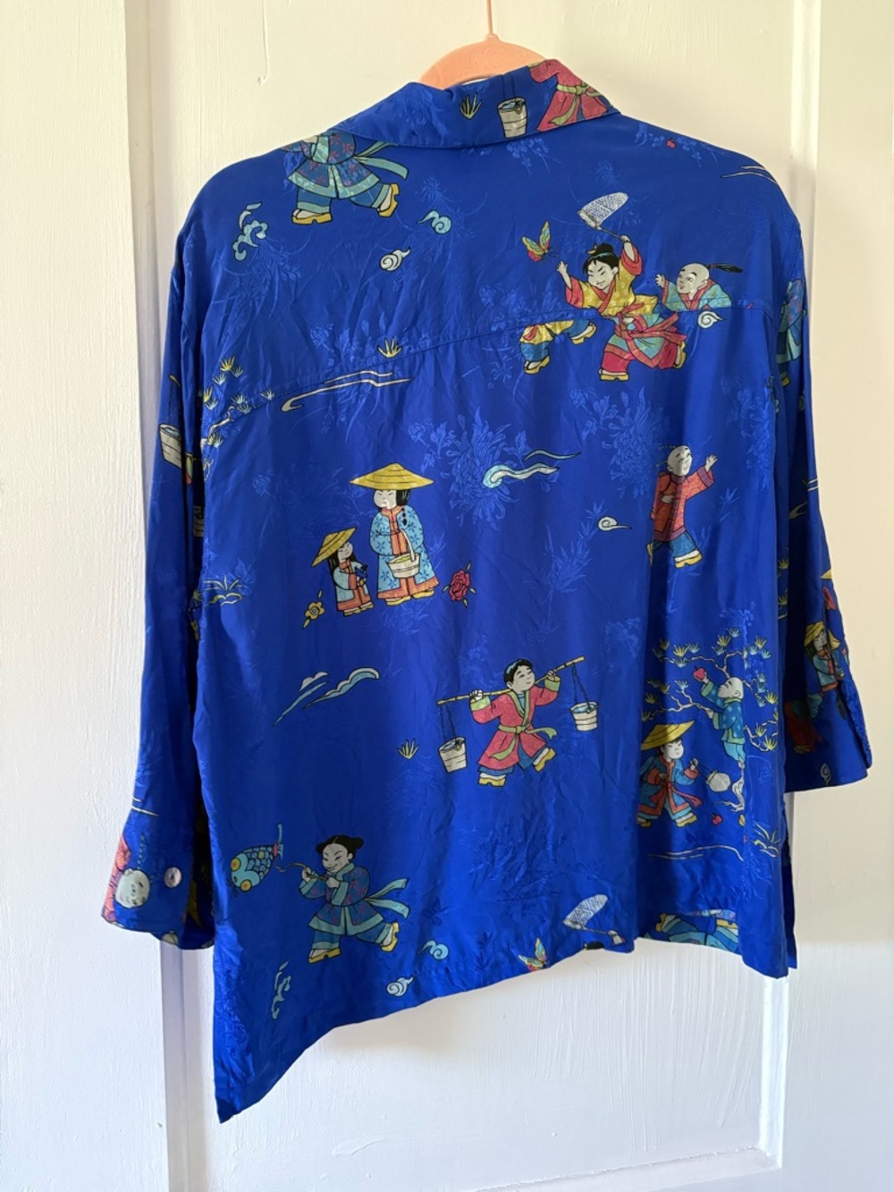 Chico's Button-Down Shirt w/Asian Motif - Picture 3 of 3